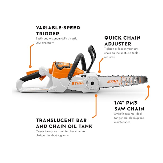 Stihl MSA 70 36V Cordless Chainsaw 12 Stihl MSA 70 36V Cordless Chainsaw 12
